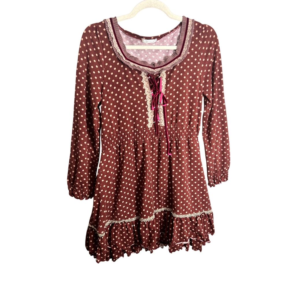 Axes Femme Fairy Gyaru Cottage Dress Y2K Mini Kawaii Sweet Kei Lolita Japanese